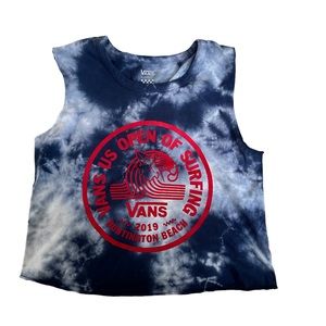 VANS CROPPED TIE DYE TANK TOP Y2K